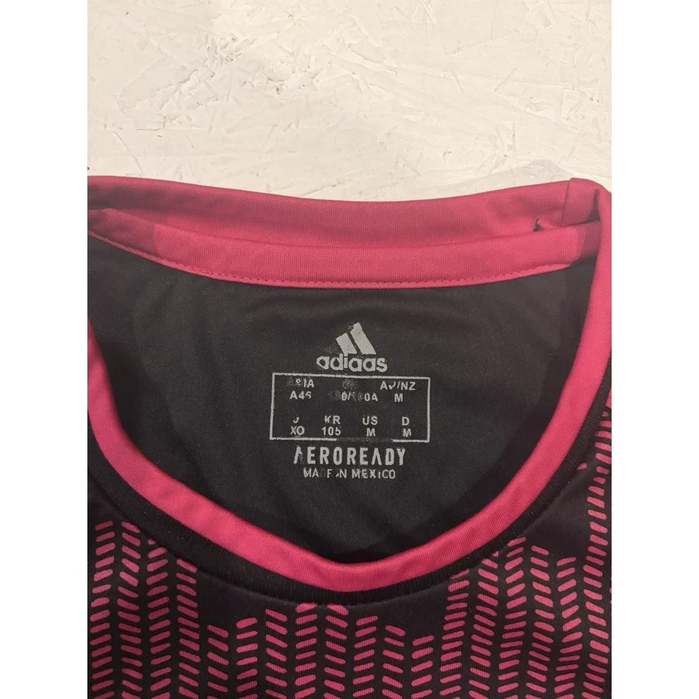 Mexico National Team 2021 Adidas Black Pink Home Kit Soccer Jersey Mens M